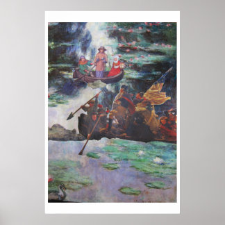 Affiche Trafic aux heures de pointe - art de collage