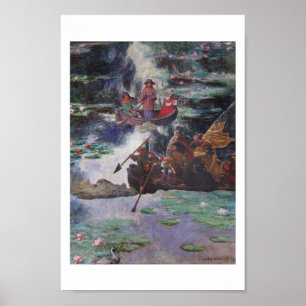 Affiche Trafic en heure de pointe - art de collage