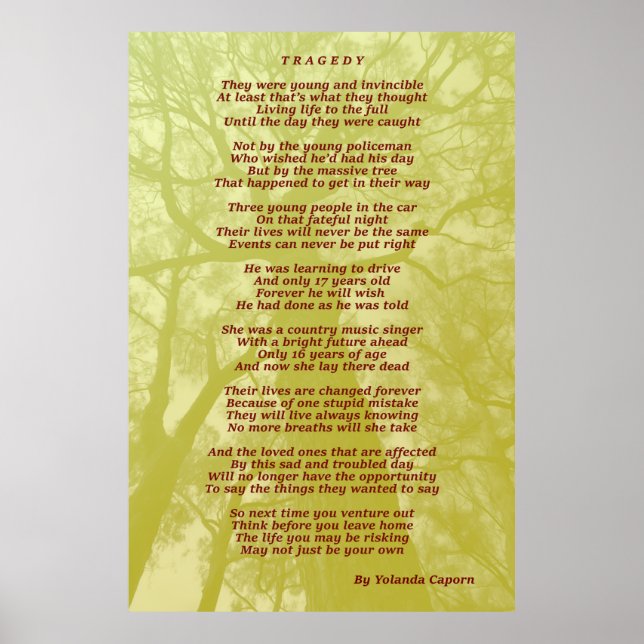 Affiche tragique (Devant)