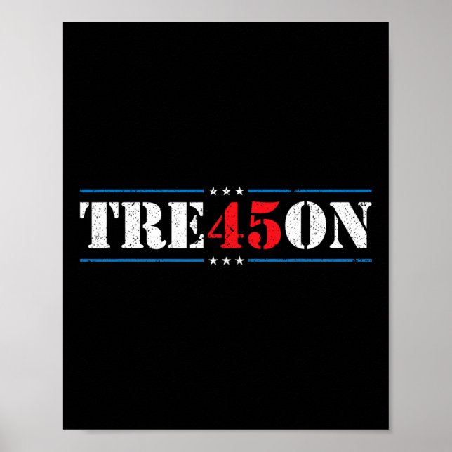 Affiche Trahison 45 2020 Élections anti-Trump Démocrate Ca (Devant)