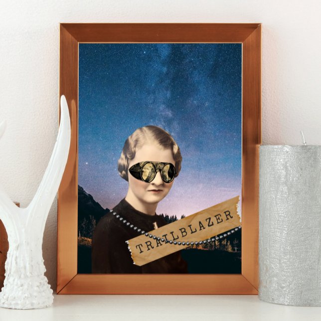 Affiche Trailblazer vintage femme Night Sky Pop Art (Créateur téléchargé)