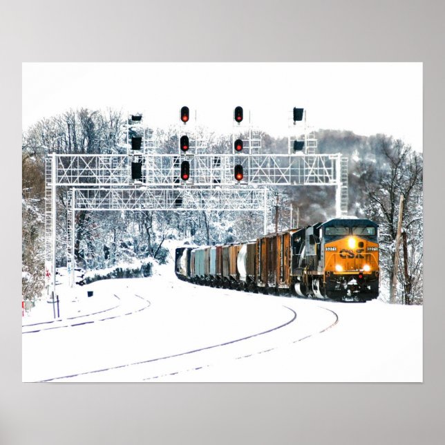 Affiche Train à neige (Devant)