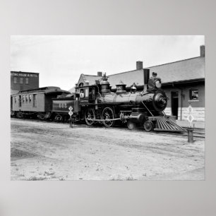 Affiche Train à Tracy, Minnesota, début des années 1900