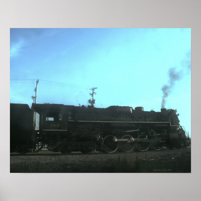 Affiche Train à vapeur (Devant)