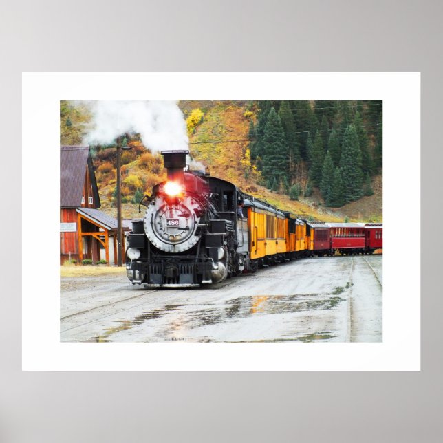 Affiche Train à vapeur à Silverton (Devant)