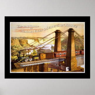 Affiche Train à vapeur ferroviaire Steampunk moteur destin
