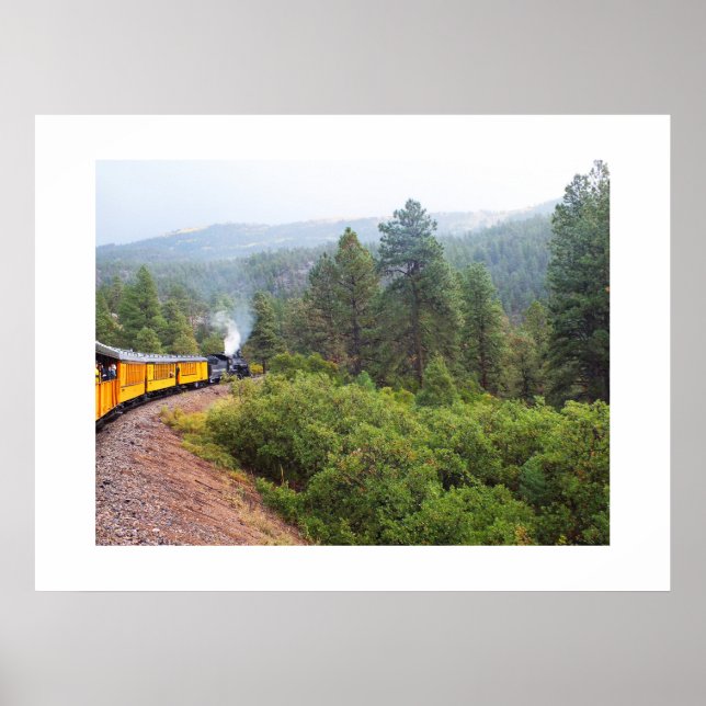 Affiche Train à vapeur pour Silverton (Devant)