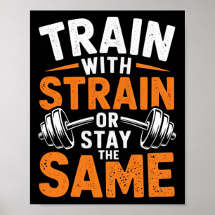 Affiche Train Avec Soudure - Fitness Bodybuilding Poids