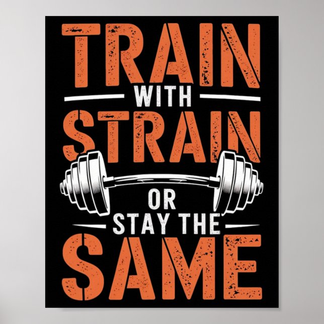 Affiche Train Avec Soudure - Motivation Fitness Muscle (Devant)