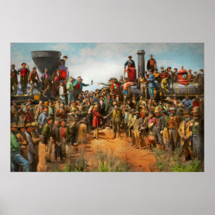 Affiche Train - Civil - La photo champagne 1869