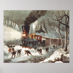 Affiche Train de neige de PIÈCE EN T