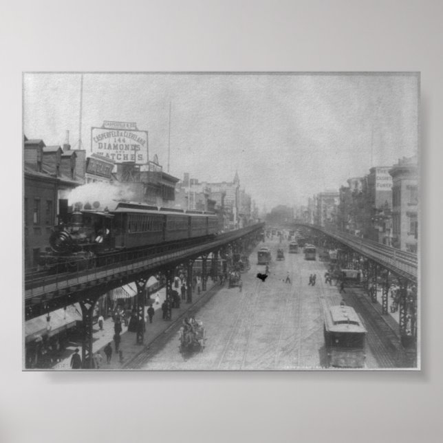 Affiche Train de New York City NY (Devant)