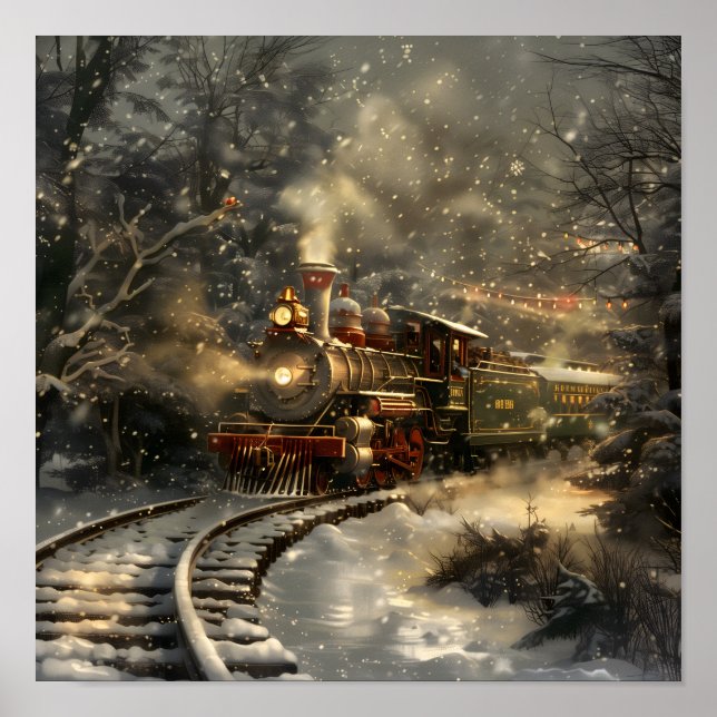Affiche Train de Noël (Devant)