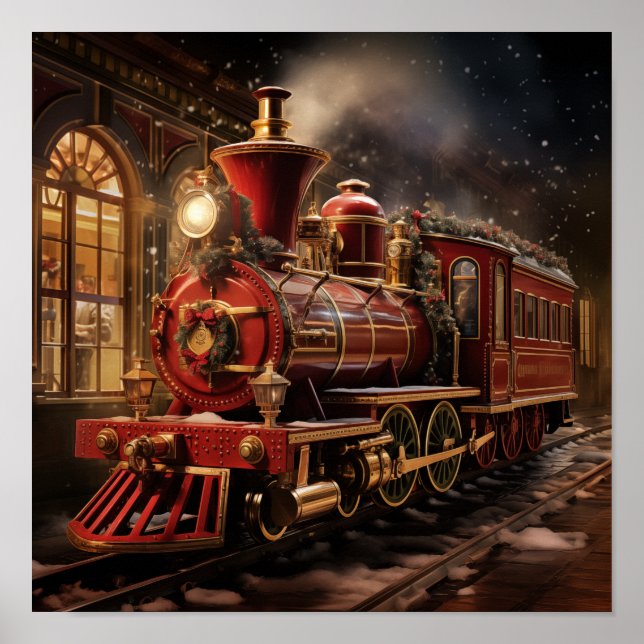 Affiche Train de Noël (Devant)
