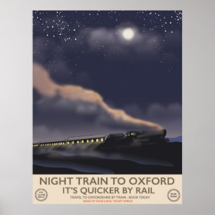Affiche Train de nuit pour Oxford