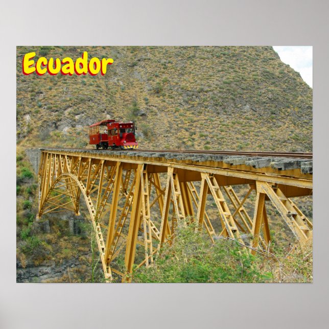 Affiche Train Équateur (Devant)