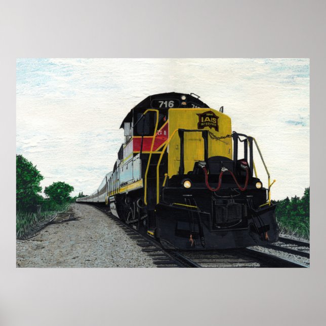 Affiche Train Locomotive Midwest (Devant)