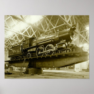 Affiche Train, Locomotive, Spirit, Vingtième siècle,