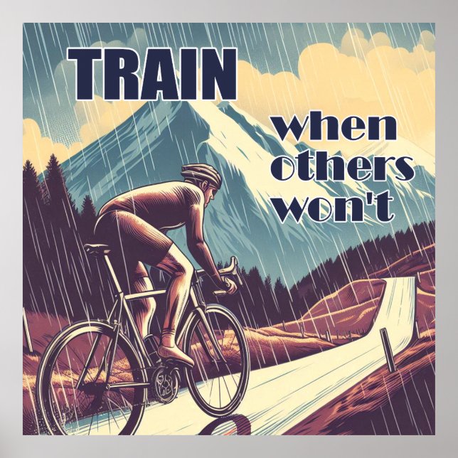 Affiche Train quand d'autres ne feront pas de vélo (Devant)