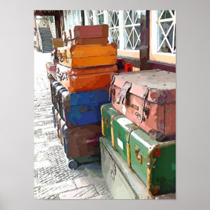 AFFICHE TRAIN STATIONS