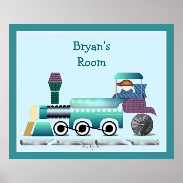 Affiche Train Toot Toot (Devant)