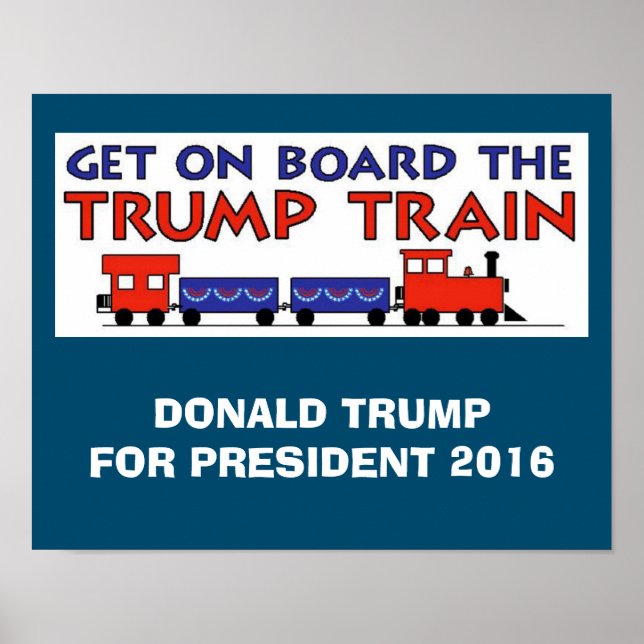 AFFICHE TRAIN TRUMP (Devant)