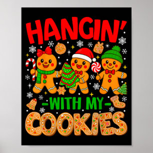 Affiche Traîner avec mes hommes de Noël en pain d'épices W