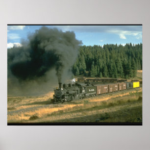 Affiche Trains 480_Steam de Durango et de Silverton non