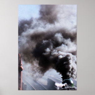 AFFICHE TRAINS À VAPEUR