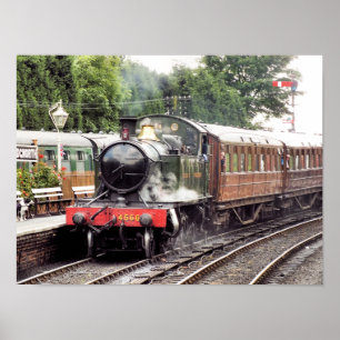 AFFICHE TRAINS À VAPEUR
