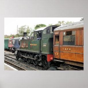 AFFICHE TRAINS À VAPEUR