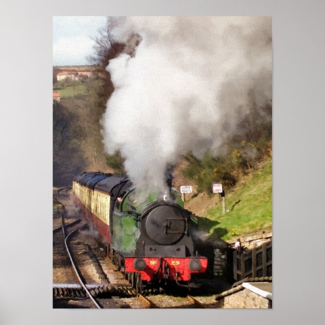 AFFICHE TRAINS À VAPEUR (Devant)