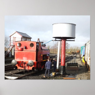 AFFICHE TRAINS À VAPEUR