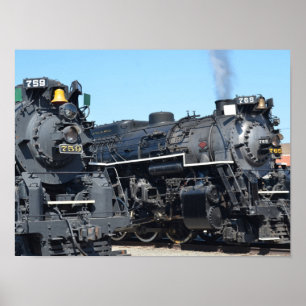 Affiche Trains pour moteurs à vapeur Nickel Plate Road 759