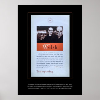 Affiche Trainspotspot par Irvine Welsh couverture de la co