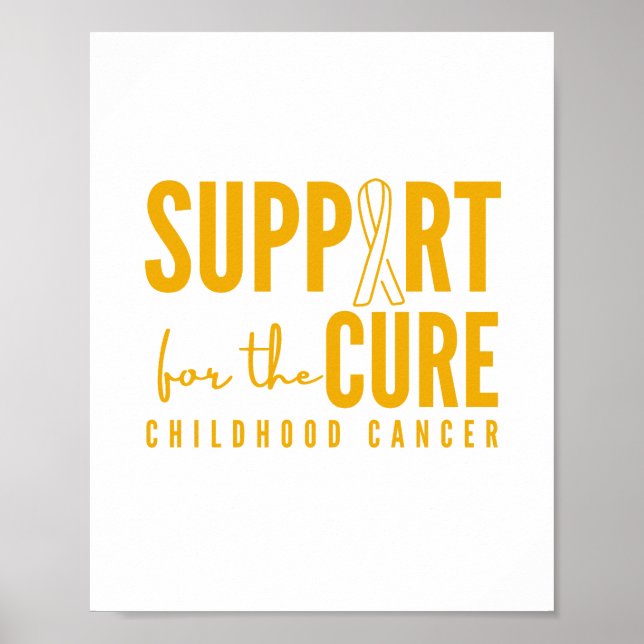 Affiche traitement de soutien du cancer de l'enfance Poste (Devant)