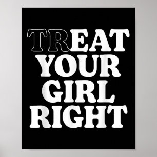 Affiche Traitez Mangez Votre Fille Droit Drôle Citation Sa