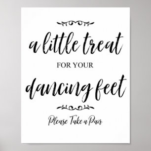 Affiche Traitez vos pieds - Signez pour les tongs !