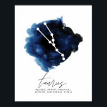 Affiche Traits de caractères de la constellation de Taurus<br><div class="desc">Traits de caractères de la constellation de Taurus</div>