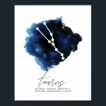 Affiche Traits de caractères de la constellation de Taurus<br><div class="desc">Traits de caractères de la constellation de Taurus</div>