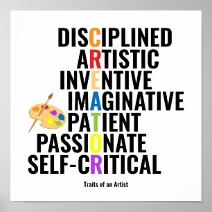 Affiche Traits d'un artiste