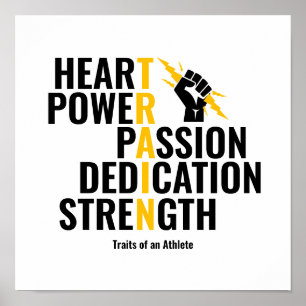 Affiche Traits d'un athlète