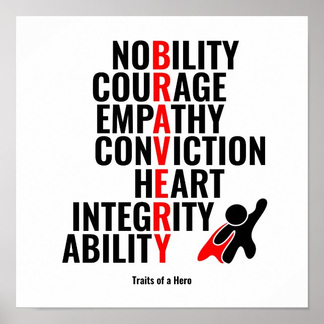 Affiche Traits d'un héros (Devant)