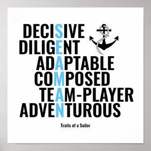 Affiche Traits d'un marin