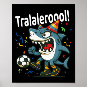 Affiche Tralalero Tralala Garçons de football italiens Bra