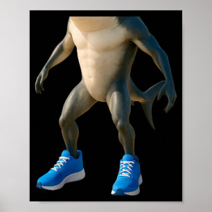 Affiche Tralalero Tralala Italien Brainrot Costume d'Hallo