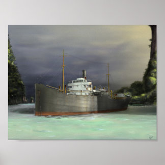 Affiche Tramp Steamer Art Nautique