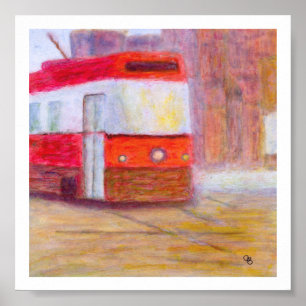 Affiche Tramway, affiche/copie sur le papier ou toile