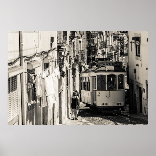 Affiche Tramway de Lisbonne (Devant)