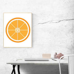 Affiche tranche orange